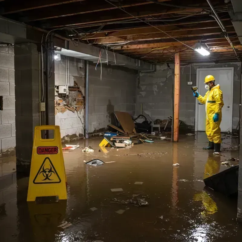 Flooded Basement Electrical Hazard in Statesboro, GA Property